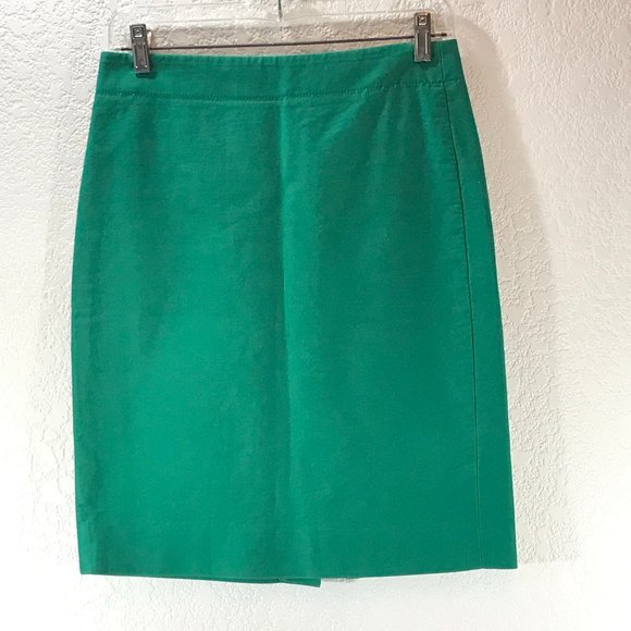 J. Crew Skirts J Crew Green Pencil Skirt Poshmark